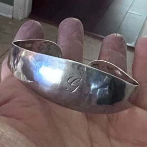 𝅺HANDARBEIT silver 800 crown and crescent vintage Cuff